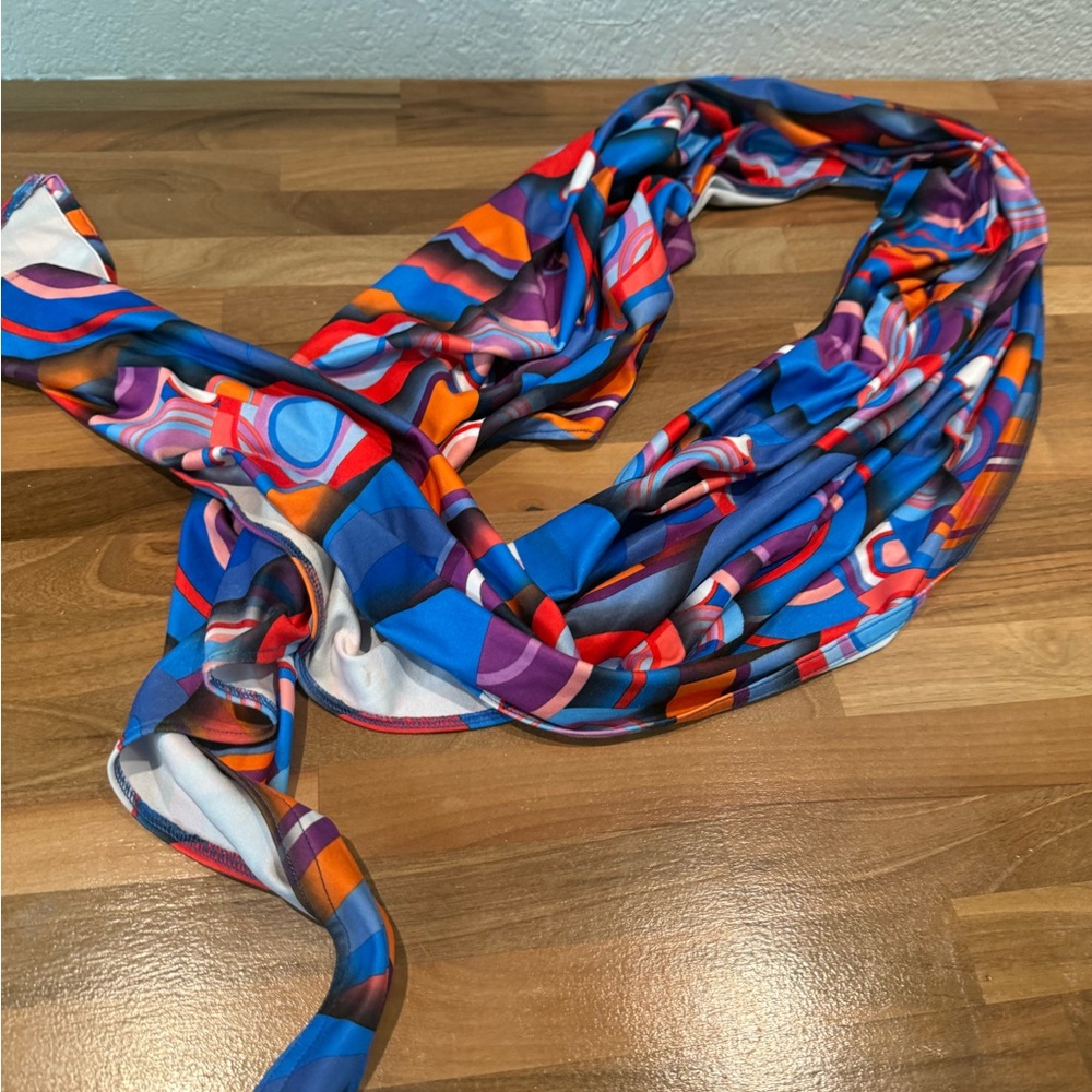 Colorful Abstract Patterned Scarf